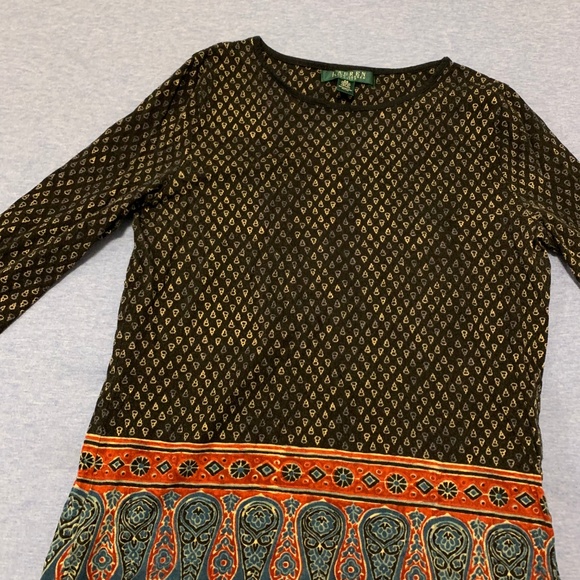 Graphic Vintage long sleeve blouse - Picture 4 of 4